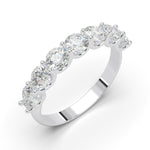 Load image into Gallery viewer, a white gold ring with five stones