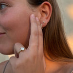 Load image into Gallery viewer, Three stone oval rounds (L-G)