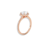 Load image into Gallery viewer, Cushion Halo Side Stones (Natural)