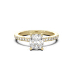 Load image into Gallery viewer, Cushion Solitaire Side Stones (L-G)