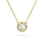 Load image into Gallery viewer, Round bezel necklace (L-G)