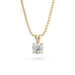 Load image into Gallery viewer, Round solo hangs necklace (Natural)