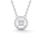 Load image into Gallery viewer, Round Halo Necklace (Natural)