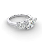 Load image into Gallery viewer, Three stone round pears (L-G)