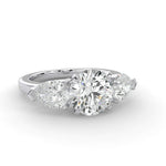 Load image into Gallery viewer, Three stone round pears (L-G)