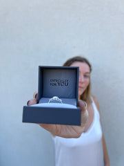 Engagement ring highlighting what people regret after buying an engagement ring