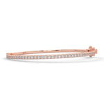 Load image into Gallery viewer, a rose gold bracelet with diamonds
