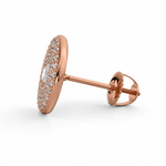 Load image into Gallery viewer, Triple Halo Natural Diamond Stud Earrings