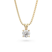 Round solo hangs necklace (L-G)