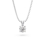 Load image into Gallery viewer, Round solo hangs necklace (L-G)
