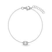 Bazel Bracelet Emerald (L-G)