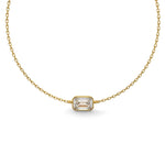 Load image into Gallery viewer, Bazel Bracelet Emerald (L-G)
