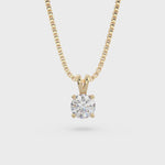 Load and play video in Gallery viewer, Round solo hangs necklace (L-G)
