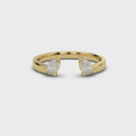 Load and play video in Gallery viewer, Open Pear Lab-Grown Diamond Ring